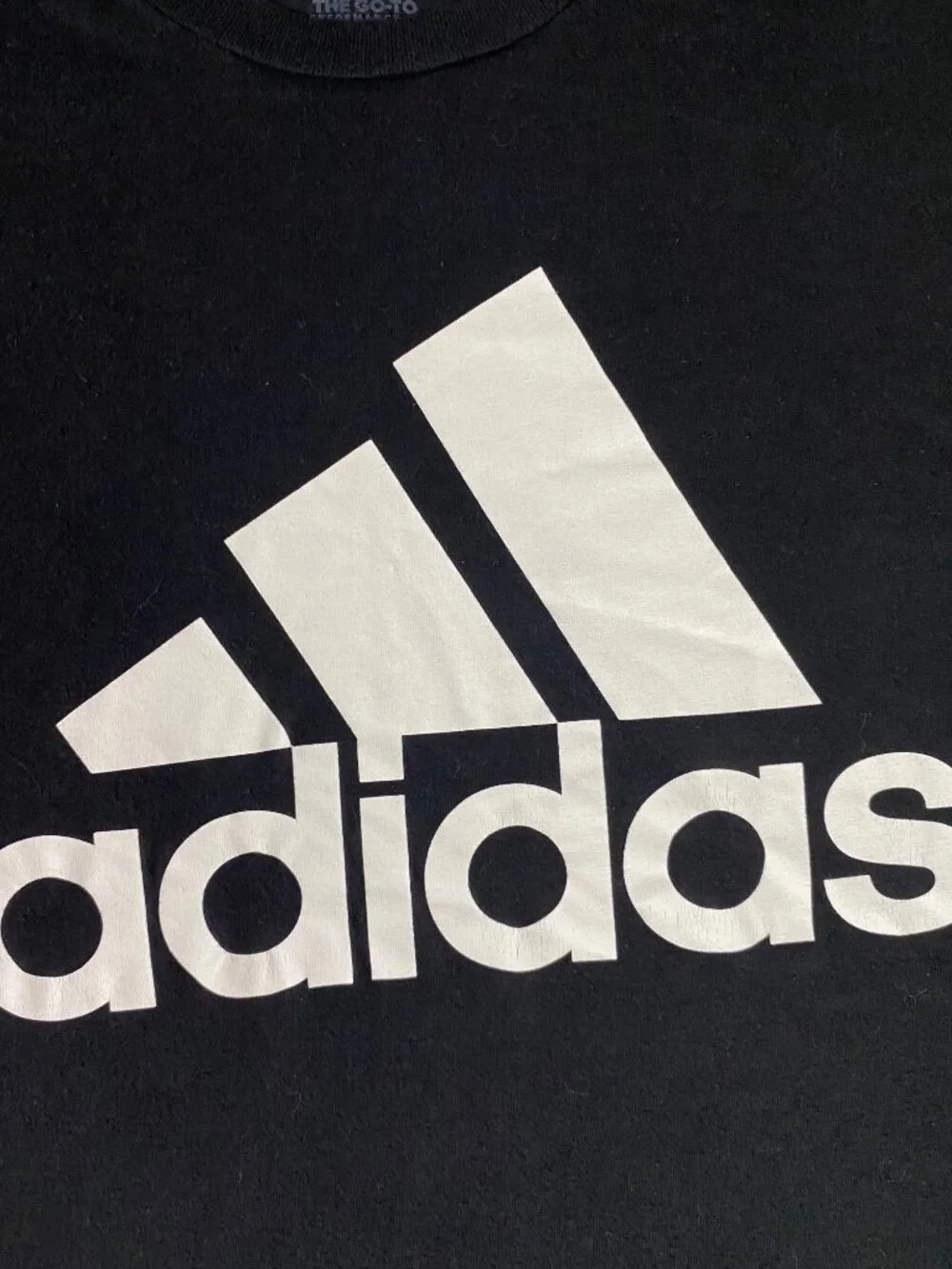 Adidas Shirt Mens Small Black The Go‎ To Performance Tee T-Shirt Short Sleeve